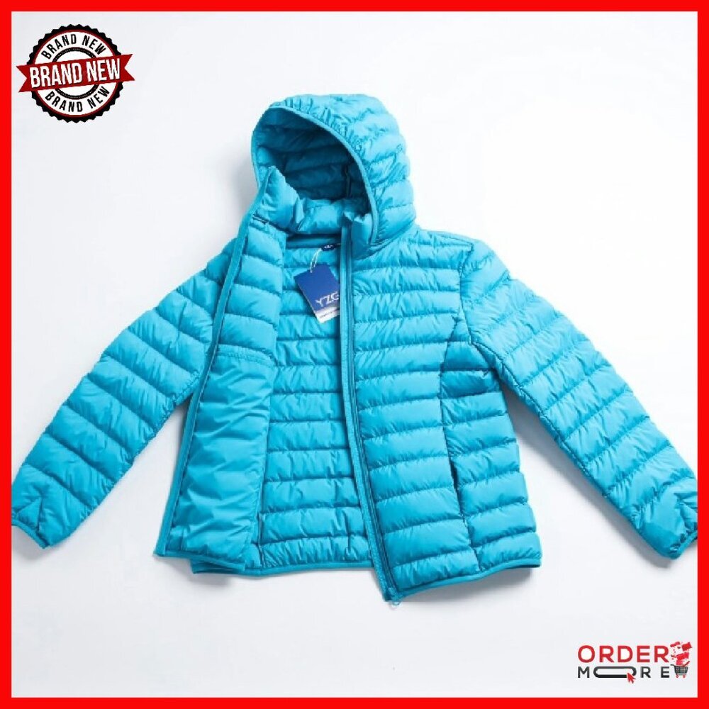 Plus Size Lightweight Down Jacket with Detachable… - image 6